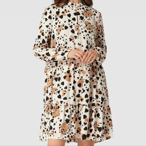 Marc Cain Dress in Cream, Dark Beige Size N3